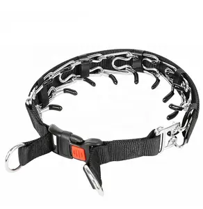 Brand New Alta Qualidade Ajustável Cadeia De Aço Inoxidável Dog Collar Treinamento Ao Ar Livre Prong Collar Para Cães