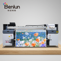 Imprimante jet d'encre UV automatique 2-en-1 BL avec tête d'impression I3200 Ricoh G5/G6, avec fonction rouleau et plat pour matériaux flexibles et cuir