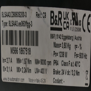 Yeni Orijinal Servo Motor 8LSAA3.ee060ffgg-<span class=keywords><strong>3</strong></span> Rev. C9 8LSAA3.D9060S200-<span class=keywords><strong>3</strong></span> Endüstriyel Otomasyon Ürünü - En İyi Fiyat - Product Image 4