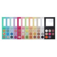9-Farben Magenta Hochpigmentierte Gebackene Glitzer-Lidschatten-Palette mit Eigenem Logo Farbenfrohe Matte Lidschatten-Palette Private Label