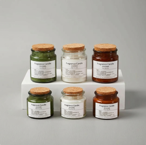 Bougie parfumée en cire de soja à la forme mignonne, durable <span class=keywords><strong>et</strong></span> parfumée aux fleurs, promotionnelle - Product Image 3