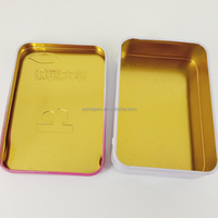 Boîte à chewing-gum personnalisée avec design sur mesure, mini boîte rectangulaire en métal, matériau recyclable pour la fabrication de bougies, couleur personnalisée