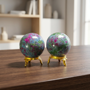 Esfera de Cristal de Cianita Rubí Premium para Meditación Reiki, Decoración Espiritual, Coleccionistas de Gemas, Venta al por Mayor - Product Image 5