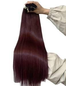 Extensioni di Capelli Russi Remy di Alta Qualità 100% Naturali con Cuticole Intatte Biondi/Rossi/Neri/Marroni in Confezioni all'Ingrosso - Product Image 1