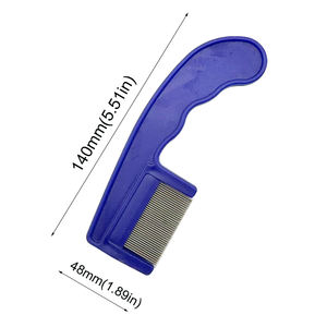 Vente chaude <span class=keywords><strong>Anti</strong></span> <span class=keywords><strong>Poux</strong></span> Grand Long Manche En Acier Inoxydable Métal <span class=keywords><strong>Poux</strong></span> Peigne Cheveux Tête <span class=keywords><strong>Poux</strong></span> Peigne <span class=keywords><strong>Efficace</strong></span> Remover Nit Peigne - Product Image 3