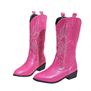 <span class=keywords><strong>Bottes</strong></span> grande taille pour femmes <span class=keywords><strong>Bottes</strong></span> de broderie western <span class=keywords><strong>Bottes</strong></span> <span class=keywords><strong>mi</strong></span>-talon bout pointu en <span class=keywords><strong>cuir</strong></span> Pu pour femmes - Product Image 3