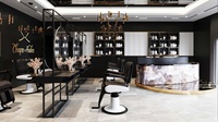 Conception et aménagement intérieur de salon de beauté moderne haut de gamme sur mesure | Meubles de salon de beauté sur mesure tout-en-un, unité de lavage de cheveux pour salon de coiffure