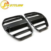 Parachoques Delantero de Fibra de Carbono Estilo ST con Rejilla de Malla para BMW G82 G80 M3 G83 M4, Accesorios Automotrices