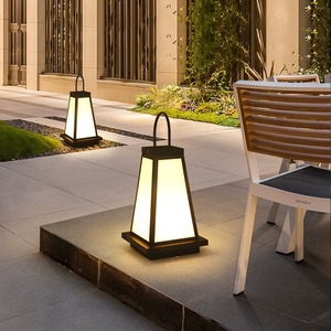 Lampe solaire de jardin de style chinois, étanche, pour extérieur, villa, cour, balcon, lampe de sol paysagère - Product Image 1