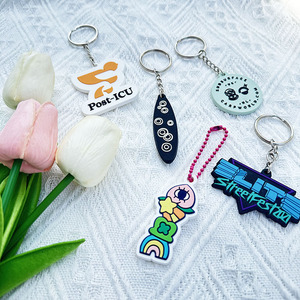 <span class=keywords><strong>Porte</strong></span>-clés <span class=keywords><strong>mousqueton</strong></span> en PVC avec décoration tridimensionnelle 3D Hu Ling pendentif en plastique souple imprimé UV résine d'<span class=keywords><strong>action</strong></span> de main de dessin animé - Product Image 5