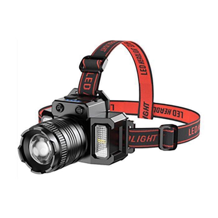 Outdoor Intelligent Sensing LED Headlight with P50 Strong Light Work Light Suitable for Hiking and Mountaineering