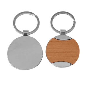 Thăng hoa trống số lượng lớn kinh doanh tùy chỉnh Keytag khắc Dây Móc Khóa Porte Clef personalisable Kim Loại Tùy chỉnh logo gỗ Keychain - Product Image 4