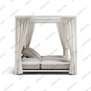 Lit de soleil en aluminium, chaise longue au bord de la <span class=keywords><strong>piscine</strong></span> Nouveau design Plage Grand lit de soleil Lit de soleil carré en aluminium Chaises longues d'<span class=keywords><strong>extérieur</strong></span> - Product Image 2