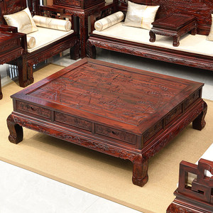 Muebles de Madera de Redwood Estándar Nacional, Juego Completo para Sala de Estar, Modelo de Lujo, Multifuncional, Estilo Villa China, Estilo Indonesio - Product Image 4