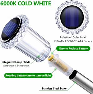 Oferta: 8 Paquetes de Luces LED Solares para Jardín IP65, Resistentes al Agua, con Sensor de Luz y 8-10 Horas de Iluminación para Caminos/Patios - Product Image 2
