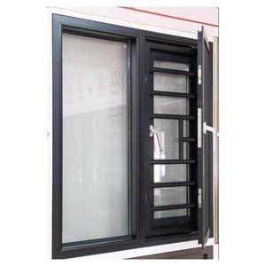 Finestra a Battente in Lega di Alluminio Premium, <span class=keywords><strong>Design</strong></span> Moderno per Ville e Appartamenti, Isolamento Acustico, Doppio Vetro - Product Image 3