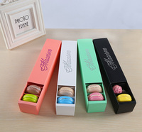 Boîte à tiroir en papier pour chocolat mignon, boîte en papier pour dessert sucré, boîte en papier pour biscuits, boîte en papier pour macarons 6 12
