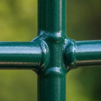 Panneaux soudés en treillis métallique double 2D anti-escalade, directement de l'usine, pour la protection sécurisée du périmètre des terrains de jeux scolaires