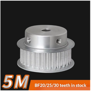 Poulie synchrone 5M BF, pas 30 dents, 20 dents, HTD, avec <span class=keywords><strong>boss</strong></span>, personnalisée, largeur de bande 15, cylindrique - Product Image 3