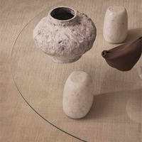 Table basse en marbre naturel de Carrare et travertin, style minimaliste moderne italien, pour mobilier de maison, grand appartement, pièce témoin