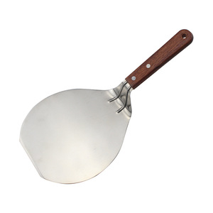 Outil de pâtisserie YINHAO, <span class=keywords><strong>pelle</strong></span> à <span class=keywords><strong>pizza</strong></span> en acier inoxydable <span class=keywords><strong>pour</strong></span> <span class=keywords><strong>pizza</strong></span> maison, spatule, <span class=keywords><strong>pelle</strong></span> à gâteau, <span class=keywords><strong>support</strong></span> à gâteau avec manche en bois - Product Image 2