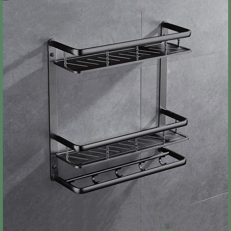 Bathroom Shelving Unit Toilet Shelf Wall-Mounted Storage Rack Multi ...