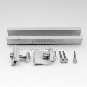 รางยึดแผงโซลาร์เซลล์อลูมิเนียมรางพลังงานแสงอาทิตย์ขนาดเล็กสำหรับระบบแร็คหลังคาโลหะพร้อมสกรูและระบบติดตั้งพลังงานแสงอาทิตย์ EPDM - Product Image 5