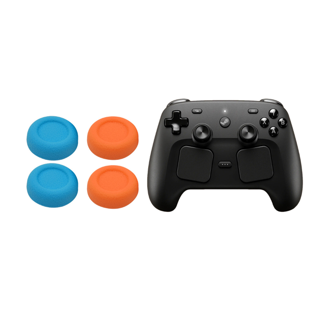 Replacement Silicone Joystick Thumb Grips Caps Tire Tread Texture Anti Slip Heightened for Steam Controller