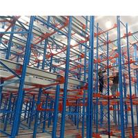 Système de rayonnage automatique Depotfit en acier pour entrepôt, rayonnage à navette radio pour palettes, équipement de stockage efficace pour entrepôt