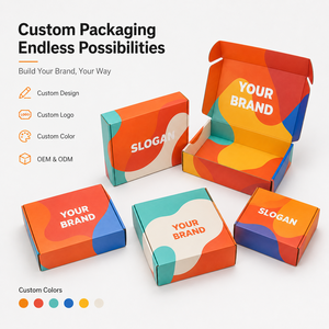 Custom Full Color Printed Corrugated Mailer <b>Box</b> Factory Direct Brand Logo <b>Foldable</b> Shipping Packaging <b>Box</b> For Clothing Cosmetic - Product Image 4