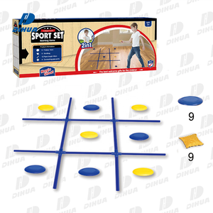 1 में 2 बच्चों के खिलौने खेल सेट रेत से भरा बोरा फेंकने खेल और उड़ान डिस्क व्यायाम ट्रेनर आउटडोर खेल रेत बैग खेल खिलौना बच्चे के लिए - Product Image 1