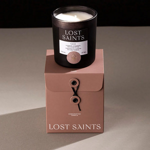 Caja de regalo de vela blanca de lujo personalizada con cilindro de inserción, embalaje perfumado redondo vacío - Product Image 3