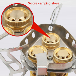 เตาแก็ส6800W 3คอร์สำหรับตั้งแคมป์กันลมพร้อมวาล์วปรับได้ - Product Image 5