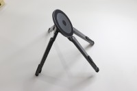 Support de téléphone portable universel pliable et portable en alliage d'aluminium magnétique avec réglage à 8 vitesses