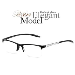 <span class=keywords><strong>Gafas</strong></span> de lectura de media llanta, lupa para mujeres y hombres, lentes ligeros para <span class=keywords><strong>presbicia</strong></span>, <span class=keywords><strong>gafas</strong></span> transparentes + 1,0 1,25 1,5 1,75 2,0 2,5 a 2,75 - Product Image 3