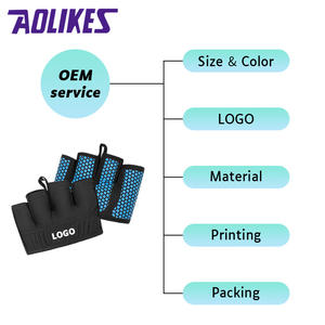 Aolikes # C-111 spor Fitness parmak koruyucu destek basketbol spor sarar parmak eldiven yarım parmak eldiven dört parmak eldiven - Product Image 2