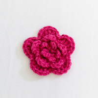 Patchs de broderie 3D à fleurs décoratives multicolores faits à la main en crochet en 5.5cm Accessoires de vêtements Accessoires de cheveux
