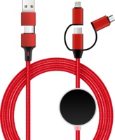Produk Tren 2026 untuk E-commerce Kabel Pengisi Daya Multi 3A 6 in 1, Kabel Pengisi Daya Multi USB C/A, Kabel Pengisi Daya Ponsel Universal
