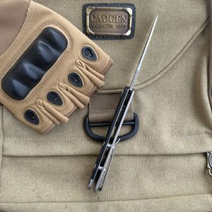 Инновационный складной охотничий D2 Карманный высококлассный нож со стальной ручкой OEM настраиваемый лазерный логотип - Product Image 6