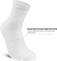 Chaussettes de compression pour hommes et femmes pour la course à pied, le cyclisme, le golf et le travail-Lot de 6 paires avec logo pour le corps.