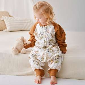 Autumn Winter Cotton <b>Baby</b> Sleeping Bag Quilted Anti-kick <b>Blanket</b> With Zipper for <b>Newborn</b> Multi-functional Split-leg Sleepwear - Product Image 3