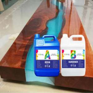 Kit de Resina Epoxi Transparente de Doble Componente de 20 kg para Mesas de Río, Moldes Profundos de Resina y Relleno de Huecos en Madera - Product Image 3