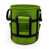 10 gallons Légumes Pommes de terre Pot Tomate Chili Carotte Sacs de culture avec fenêtre pour récolter