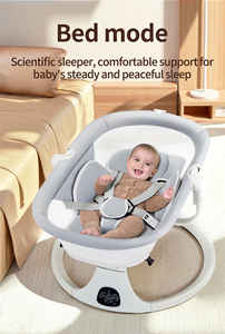 Berceau à bascule automatique pour bébé avec télécommande, balançoire <span class=keywords><strong>électrique</strong></span> pour nourrisson avec auvent et <span class=keywords><strong>moustiquaire</strong></span> pour nouveau-né - Product Image 4