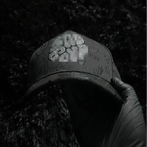 Gorra de Béisbol Personalizada de Alta Calidad, Negra, de Dos Tonos, 5 Paneles, Cierre a Presión, Visera Curva, Etiqueta <span class=keywords><strong>Sap</strong></span>, Gamuza, Negra, Original Barbas Hats - Product Image 1