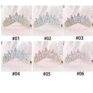 Accepter ODM OEM couronnes baroques pour les reines luxe strass accessoires de mariée Couronne diadèmes cristal diadème pièce de tête de mariage - Product Image 3