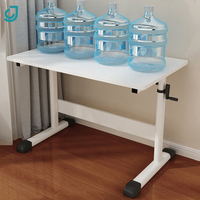 Étudiant étude blanc hauteur réglable ordinateur de bureau en bois moderne pas cher roues mobiles bureaux d'ordinateur support pour ordinateur portable à vendre