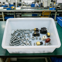 Bac de stockage en plastique commercial de grande capacité pour glaçons et aliments, pour usage professionnel et restauration collective, de fabrication usine avec 30 ans d'expérience
