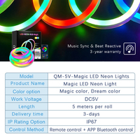 Set Power Supply Lampu LED Strip Neon 5V Tahan Air Lampu Iklan Lanskap Neon Flex Strip