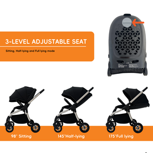Cochecito de Bebé Landleopard 3 en 1 con Asiento Reversible, Compacto, Europeo, de Alta Gama, Certificado EN1888 - Product Image 4